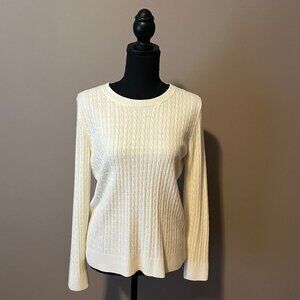 Elegant Off-White Designer Originals Women's Sweater - Size Medium